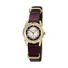 Montre LIP Minilip Quartz Cadran Argenté Bracelet Nylon Rouge