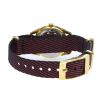 Montre LIP Minilip Quartz Cadran Argenté Bracelet Nylon Rouge