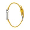 Montre LIP Mach 2000 Quartz Cadran Argenté Bracelet Cuir Jaune