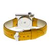 Montre LIP Mach 2000 Quartz Cadran Argenté Bracelet Cuir Jaune