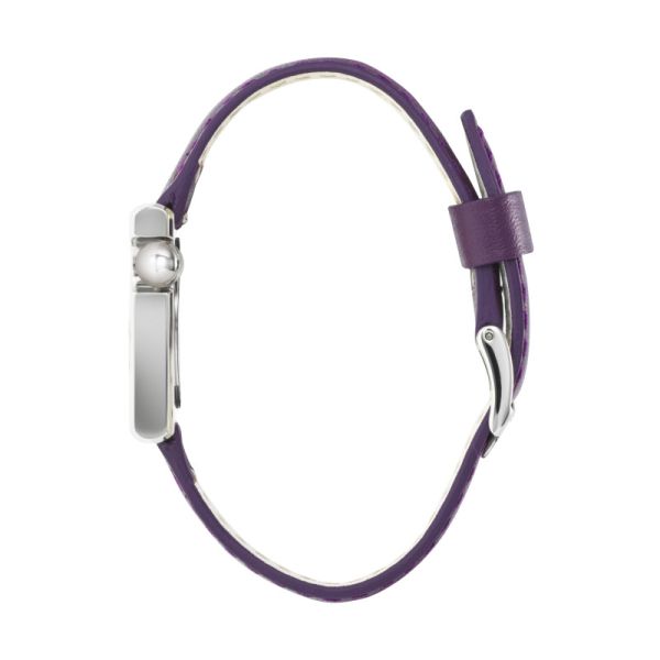 Montre LIP Mach 2000 Mini Square Quartz Cadran Argenté Bracelet Cuir