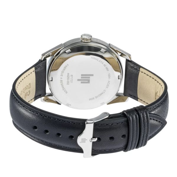 Montre LIP Himalaya Himalaya Quartz Cadran Noir Bracelet Cuir