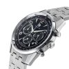 Montre LIP Himalaya Chronographe Quartz Cadran Noir Bracelet Acier