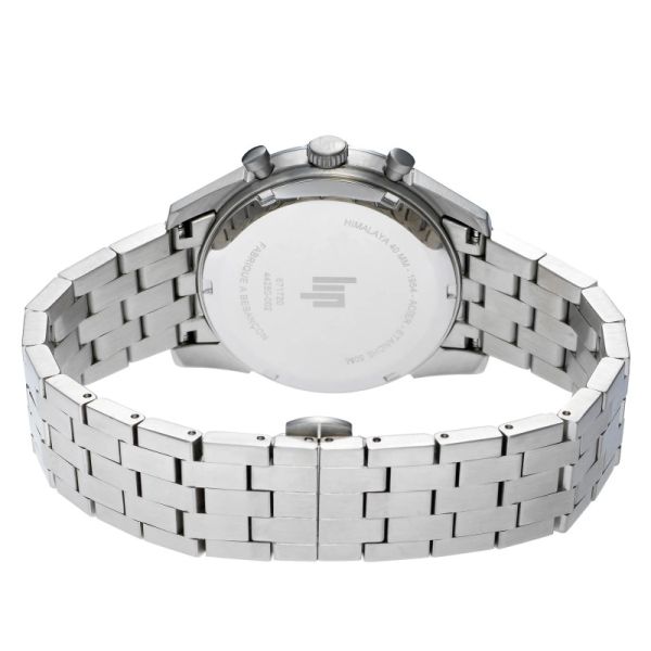 Montre LIP Himalaya Chronographe Quartz Cadran Noir Bracelet Acier