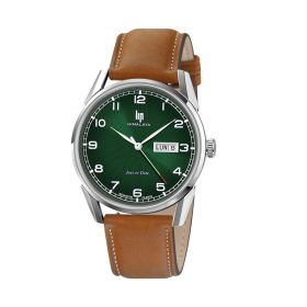 Montre LIP HimalayaQuartz Cadran Vert Bracelet Cuir