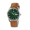 Montre LIP HimalayaQuartz Cadran Vert Bracelet Cuir