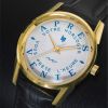 Montre LIP HimalayaQuartz Cadran Ivoire Bracelet Cuir