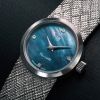 Montre LIP Henriette Quartz Cadran Noir Bracelet Acier
