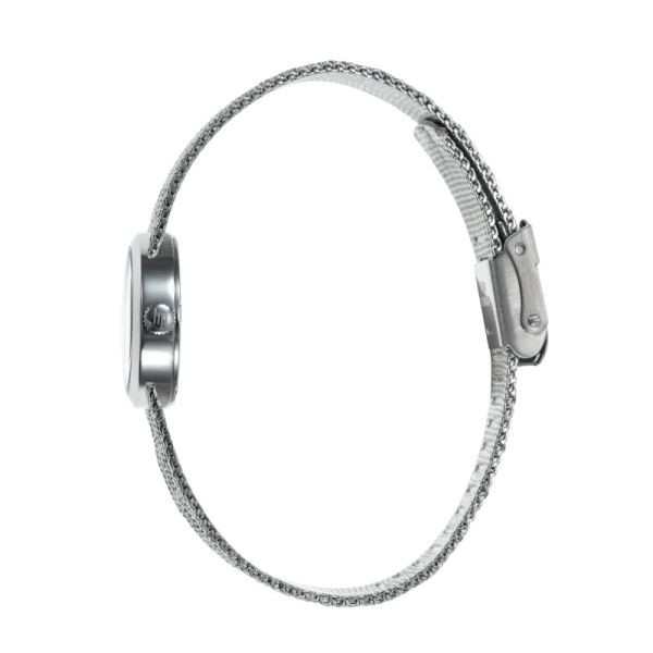 Montre LIP Henriette Quartz Cadran Noir Bracelet Acier
