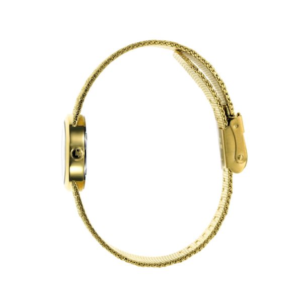 Montre LIP Henriette Quartz Cadran Nacre Noir Bracelet Acier