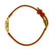 Montre LIP Henriette Quartz Cadran Argenté Bracelet Cuir