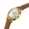 Montre LIP Henriette Quartz Cadran Argenté Bracelet Cuir