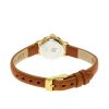 Montre LIP Henriette Quartz Cadran Argenté Bracelet Cuir