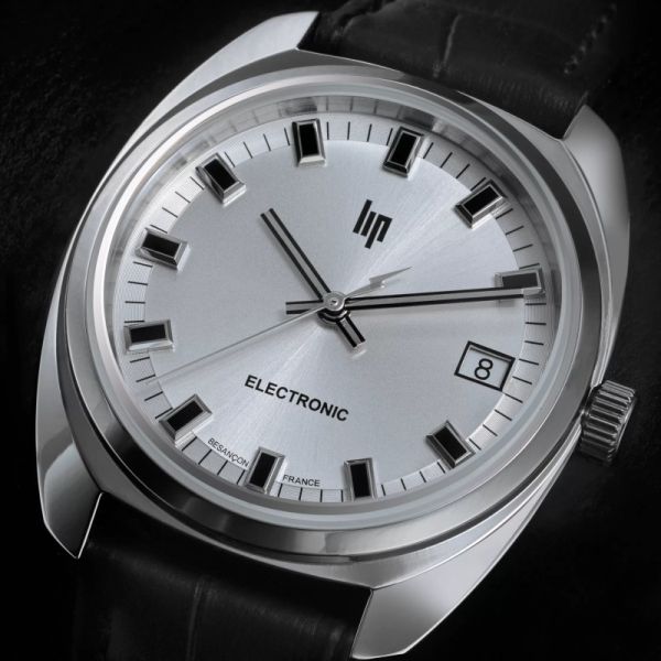 Montre LIP General De GaulleQuartz Cadran Argenté Bracelet Cuir