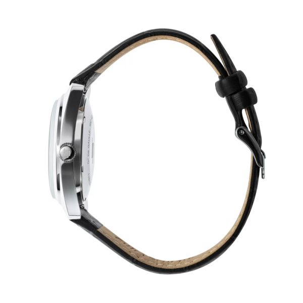 Montre LIP General De GaulleQuartz Cadran Argenté Bracelet Cuir