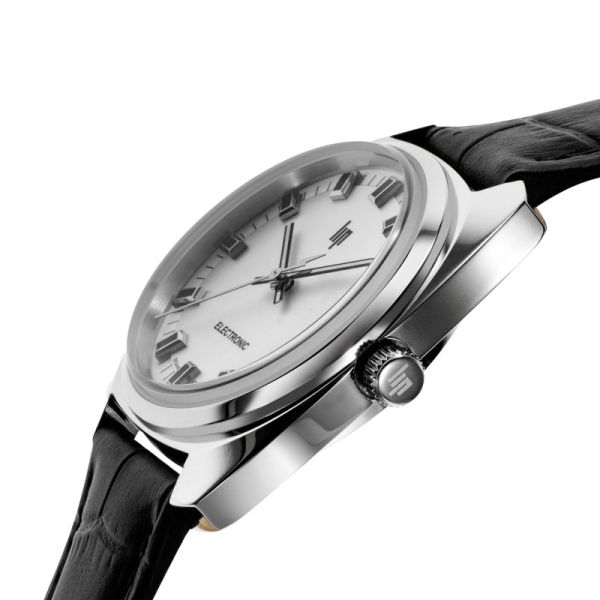 Montre LIP General De GaulleQuartz Cadran Argenté Bracelet Cuir
