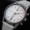 Montre LIP Courage Quartz Cadran BlancBracelet Caoutchouc vulcanisé