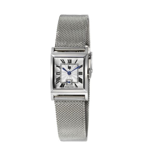 Montre LIP Churchill Quartz Cadran Argenté Bracelet Acier