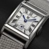 Montre LIP Churchill Quartz Cadran Argenté Bracelet Acier