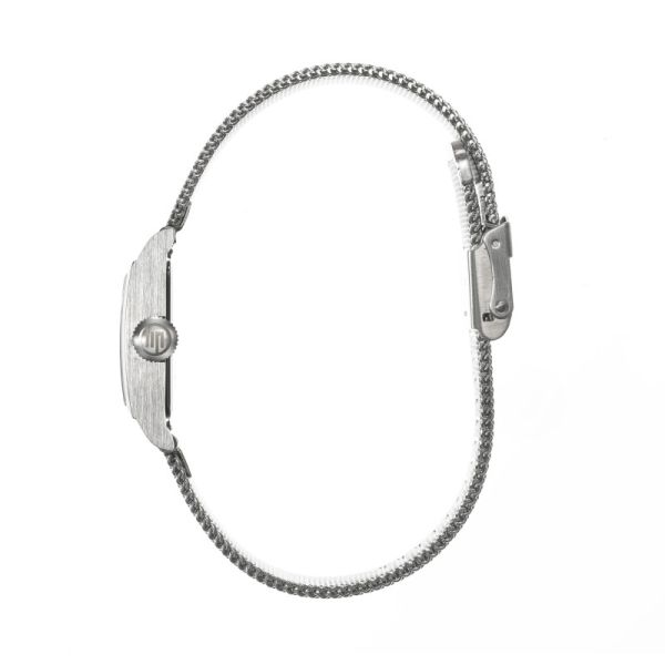 Montre LIP Churchill Quartz Cadran Argenté Bracelet Acier