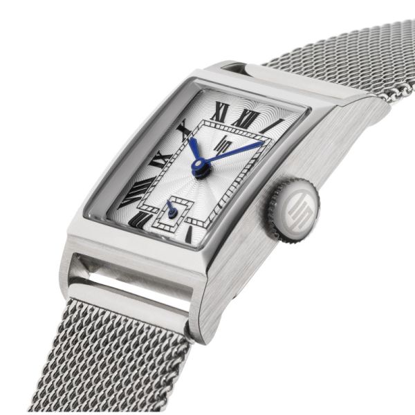 Montre LIP Churchill Quartz Cadran Argenté Bracelet Acier