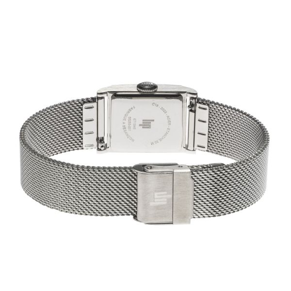 Montre LIP Churchill Quartz Cadran Argenté Bracelet Acier