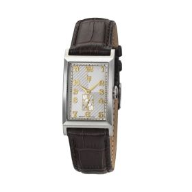 Montre LIP Churchill T24 Quartz Cadran Argenté Bracelet Cuir