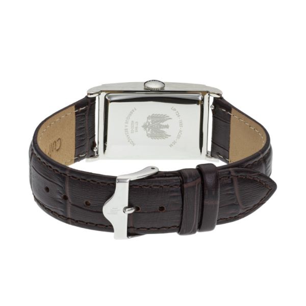 Montre LIP Churchill T24 Quartz Cadran Argenté Bracelet Cuir