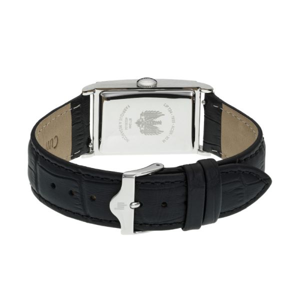 Montre LIP Churchill Quartz Cadran Argenté Bracelet Cuir