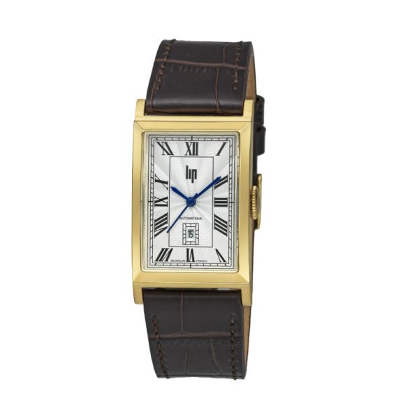 Montre LIP Churchill T26 Automatique Cadran Argenté Bracelet Cuir