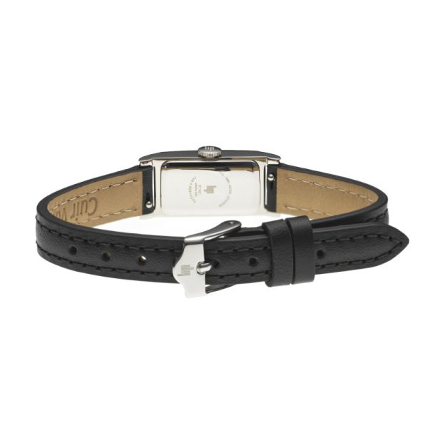 Montre LIP Churchill Quartz Cadran Argenté Bracelet Cuir