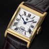Montre LIP Churchill Quartz Cadran Argenté Bracelet Cuir
