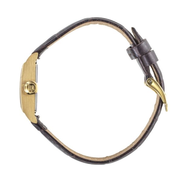 Montre LIP Churchill Quartz Cadran Argenté Bracelet Cuir