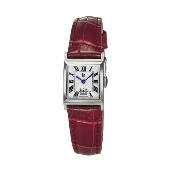 Montre LIP Churchill C18 Quartz Cadran Argenté Bracelet Cuir