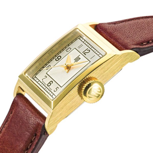 Montre LIP Churchill C18 Quartz Cadran Argenté Bracelet Cuir