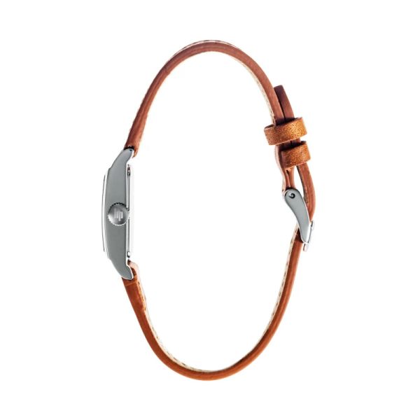 Montre LIP Churchill Quartz Cadran BlancBracelet Cuir