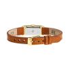 Montre LIP Churchill T13 Baguette Quartz Cadran BlancBracelet Cuir