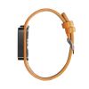 Montre LIP Big TV Automatique Cadran Noir Bracelet Cuir Orange