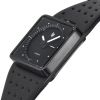 Montre LIP Big TV Automatique Cadran Noir Bracelet Cuir Noir