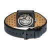 Montre LIP Big TV Automatique Cadran Noir Bracelet Cuir Noir