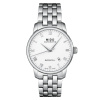 Montre Mido Baroncelli 38mm Cadran Blanc Bracelet Acier inoxydable Gris