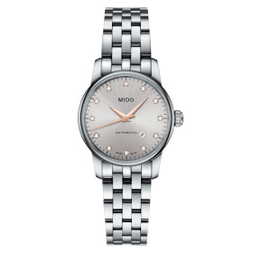Montre Mido Baroncelli 29mm Cadran Rhodium Bracelet Acier inoxydable Gris