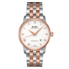 Montre Mido Baroncelli 38mm Cadran Blanc Bracelet Acier inoxydable PVD rose