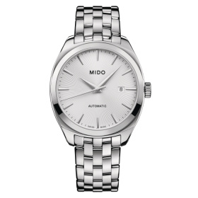 Montre Mido Belluna Royal Gent 41,3mm Cadran Argent Bracelet Acier inoxydable Gris