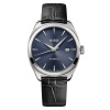 Montre Mido Belluna Royal Gent 41,3mm Cadran Bleu Bracelet Cuir Noir