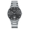 Montre Mido Commander Big Date 42mm Cadran Anthracite Bracelet Acier inoxydable Gris