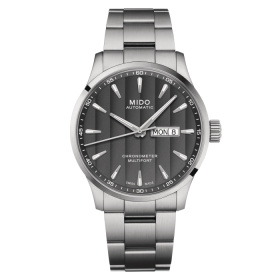 Montre Mido Multifort Chronometer 1 42mm Cadran Anthracite Bracelet Acier inoxydable Gris