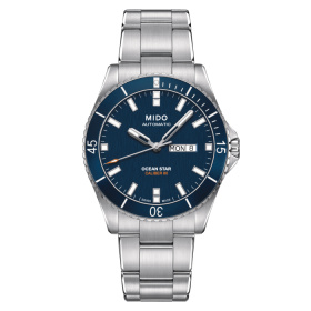 Montre Mido Ocean Star 200 42,5mm Cadran Bleu Bracelet Acier inoxydable Gris