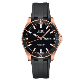 Montre Mido Ocean Star 200 42,5mm Cadran Noir Bracelet Caoutchouc Noir