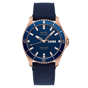 Montre Mido Ocean Star 200 42,5mm Cadran Bleu Bracelet Synthétique Bleu